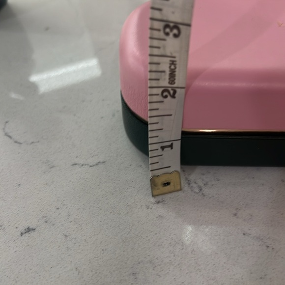 Kate spade sunglasses case - like new . Pink and green with gold trim - Picture 7 of 10
